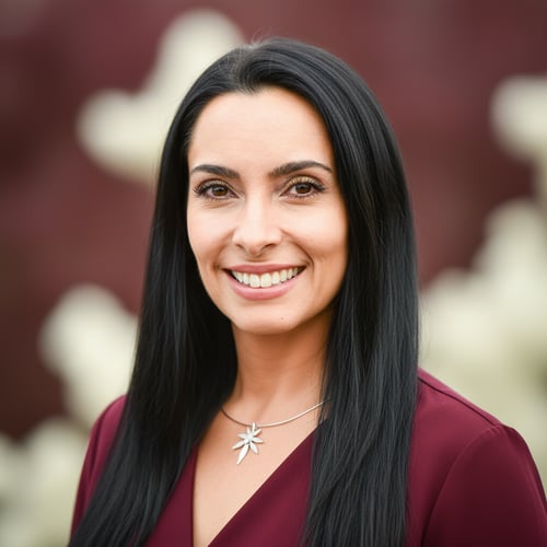 Firefly_Gemini Flash_Help me generate a new headshot that looks like me Please keep the necklace and penda 415596